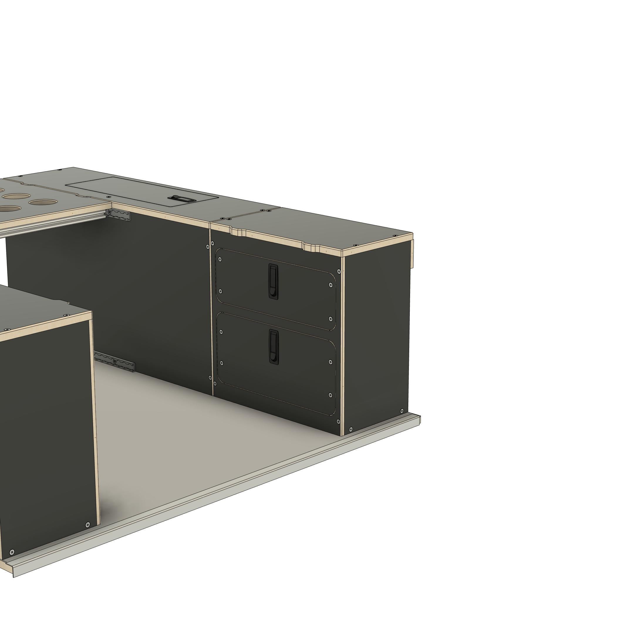 Super Pacific X1 - Mid Size - Drawer Module - Passenger Side – Vecel USA