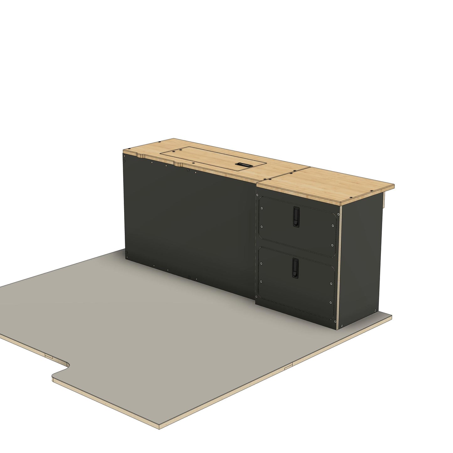 Topo Topper Rincon - Full Size Camper System - Front Utility Module ...