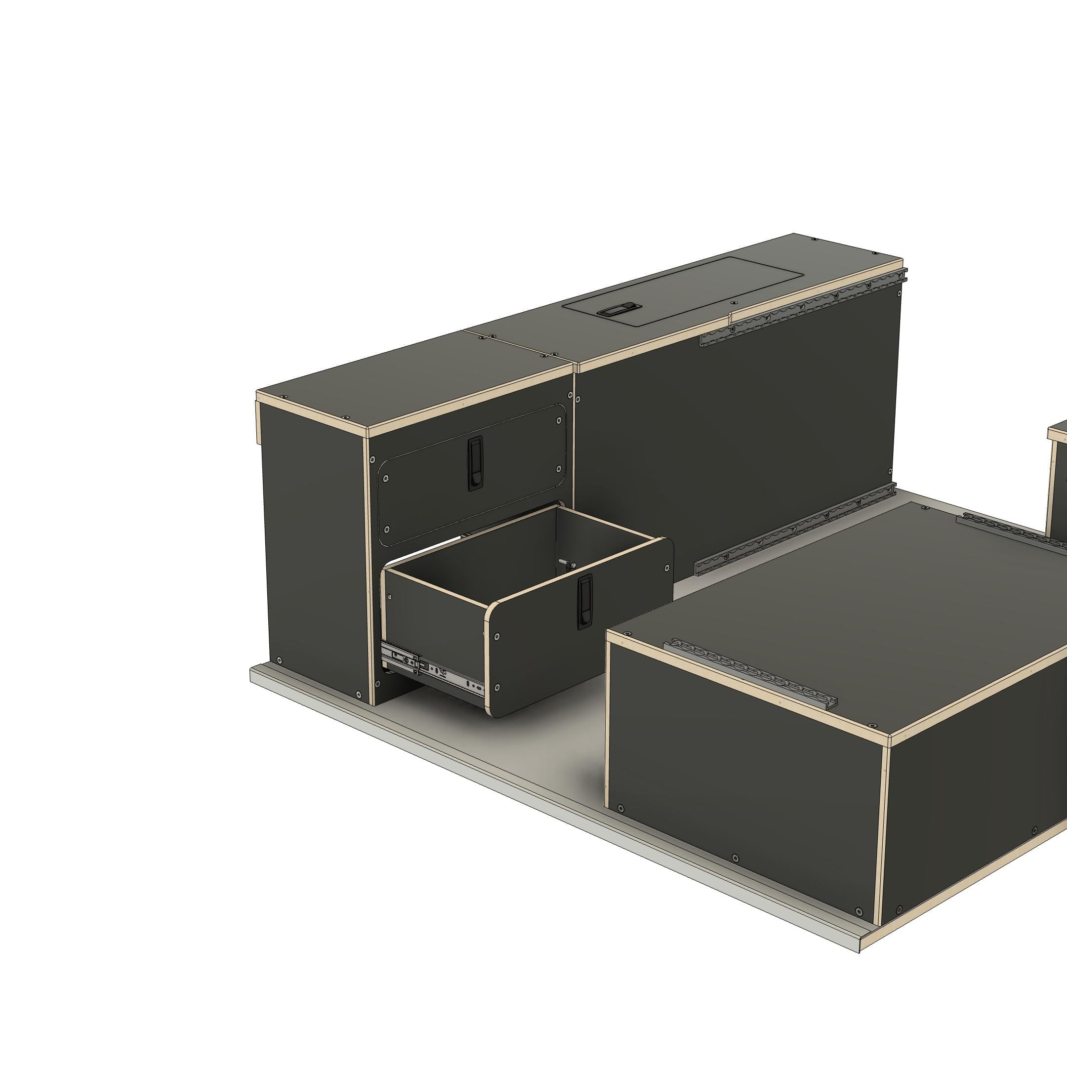 Super Pacific X1 - Mid Size - Drawer Module - Driver Side – Vecel USA